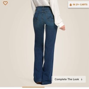 Ariat Trouser Mid Rise Stretch Kelsea Wide Leg Jean